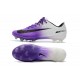 Baratas Botas de fútbol Nike Mercurial Vapor XI FG Blanco Violeta Negro
