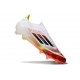 Bota adidas F50 Elite Sin Cordones FG Blanco Negro Amarillo