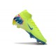 Zapatillas de Fútbol Nike Mercurial Superfly X Elite FG Limalight Voltio Azul