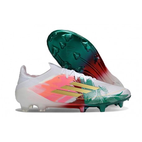 Zapatillas de Fútbol adidas F50 Elite FG Rosa Verde Dorada