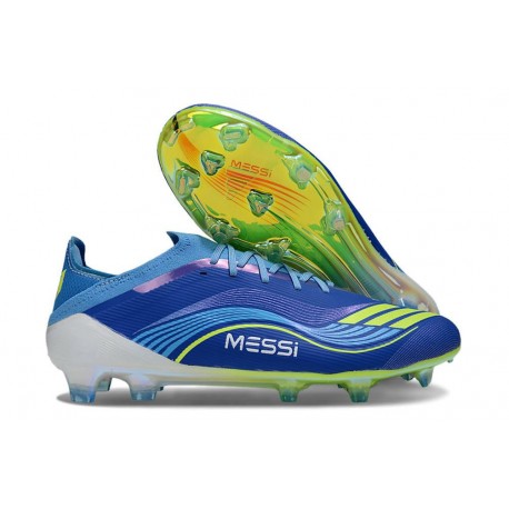 adidas F50 Elite FG X Messi Azul Royal Amarillo Solar Semi Azul Burst