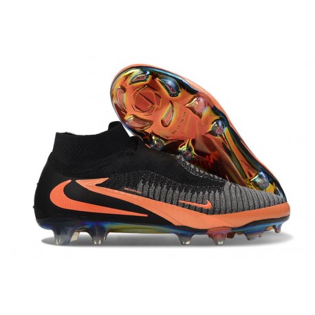 Bota de Futbol Nike Phantom 6 DF Elite FG Negro Naranja