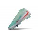 Bota de Futbol Nike Phantom 6 DF Elite FG Pistacho Escarcha Rojo