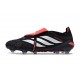 Botines Adidas Predator 26 Elite FT FG Negro Blanco Rojo