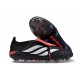Botines Adidas Predator 26 Elite FT FG Negro Blanco Rojo
