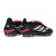 Botines Adidas Predator 26 Elite FT FG Negro Blanco Rojo