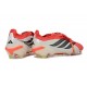 Botines Adidas Predator 26 Elite FT FG Rojo Lúcido Negro Ftwr Blanco