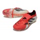 Botines Adidas Predator 26 Elite FT FG Rojo Lúcido Negro Ftwr Blanco