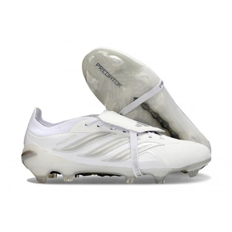 Botines Adidas Predator 26 Elite FT FG Blanco Plateado