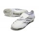 Botines Adidas Predator 26 Elite FT FG Blanco Plateado