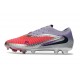 Tacón de Fútbol Nike Phantom 6 Low Elite FG Rojo Blanco Lila
