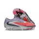 Tacón de Fútbol Nike Phantom 6 Low Elite FG Rojo Blanco Lila