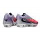 Tacón de Fútbol Nike Phantom 6 Low Elite FG Rojo Blanco Lila