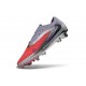 Tacón de Fútbol Nike Phantom 6 Low Elite FG Rojo Blanco Lila