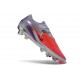 Tacón de Fútbol Nike Phantom 6 Low Elite FG Rojo Blanco Lila