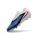 Tacón de Fútbol Nike Phantom 6 Low Elite FG Azul Carrera Explosión Rosa Blanco