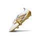 Botines Adidas Predator 26 Elite FT FG Blanco Dorado