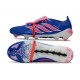 Botines Adidas Predator 26 Elite FT FG Azul Carrera Explosión Rosa
