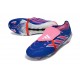 Botines Adidas Predator 26 Elite FT FG Azul Carrera Explosión Rosa