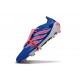 Botines Adidas Predator 26 Elite FT FG Azul Carrera Explosión Rosa