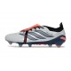 Botines Adidas Predator 26 Elite FT FG Gris Negro Rojo
