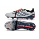 Botines Adidas Predator 26 Elite FT FG Gris Negro Rojo