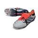 Botines Adidas Predator 26 Elite FT FG Gris Negro Rojo