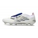 Botines Adidas Predator 26 Elite FT FG Blanco Plateada Azul