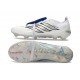 Botines Adidas Predator 26 Elite FT FG Blanco Plateada Azul