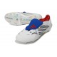 Botines Adidas Predator 26 Elite FT FG Blanco Plateada Azul