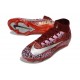 Zapatos Nike Zoom Mercurial Superfly 10 Elite FG Rojo Plateado