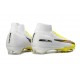 Zapatos Nike Zoom Mercurial Superfly 10 Elite FG Blanco Dorado Amarillo