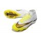 Zapatos Nike Zoom Mercurial Superfly 10 Elite FG Blanco Dorado Amarillo