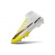 Zapatos Nike Zoom Mercurial Superfly 10 Elite FG Blanco Dorado Amarillo