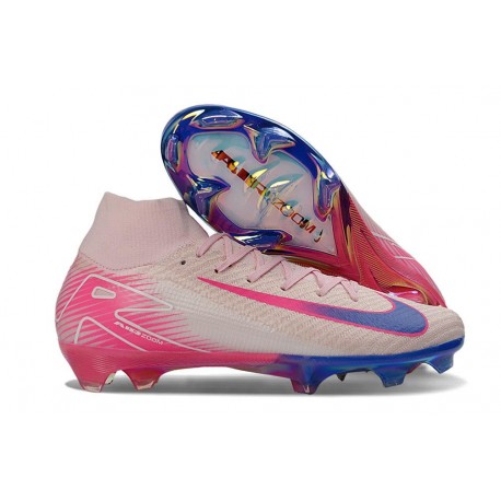 Zapatos Nike Zoom Mercurial Superfly 10 Elite FG Rosa Azul