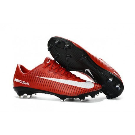 Nuevo Botas de fútbol Nike Mercurial Vapor 11 FG Rojo Blanco