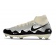 Zapatos Nike Zoom Mercurial Superfly 10 Elite FG Plateado Blanco Negro