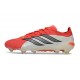 Botas Adidas Predator 26 Elite Low FG Rojo Lúcido Negro Ftwr Blanco