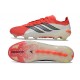 Botas Adidas Predator 26 Elite Low FG Rojo Lúcido Negro Ftwr Blanco