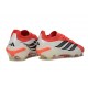 Botas Adidas Predator 26 Elite Low FG Rojo Lúcido Negro Ftwr Blanco