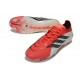 Botas Adidas Predator 26 Elite Low FG Rojo Lúcido Negro Ftwr Blanco