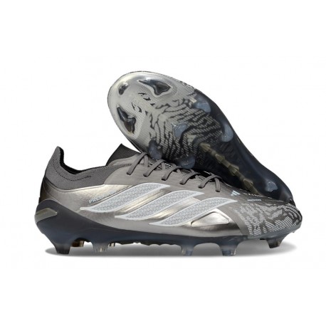 Botas Adidas Predator 26 Elite Low FG Gris Plateada