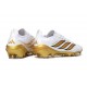 Botas Adidas Predator 26 Elite Low FG Blanco Dorado