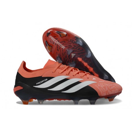 Zapatos de Fútbol Adidas Predator Elite FG Naranja Blanco Negro