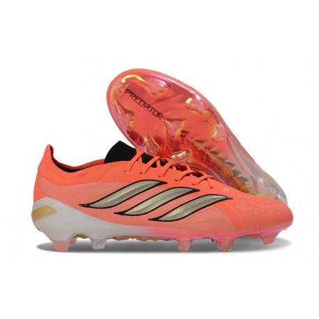 Zapatos de Fútbol Adidas Predator Elite FG Rojo Dorada