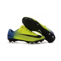Nuevo Zapatillas de fútbol - Nike Mercurial Vapor XI FG Amarillo Negro Azul