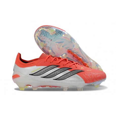 Zapatos de Fútbol Adidas Predator Elite FG Rojo Blanco Negro