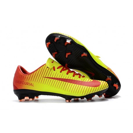 Nuevo Zapatillas de fútbol - Nike Mercurial Vapor XI FG Amarillo Rojo