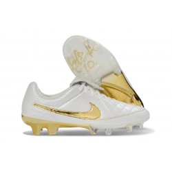 Nike Tiempo Maestro Elite FG Blanco Dorado