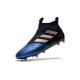 Tacos de futbol adidas Ace 17+ Purecontrol FG Negro Blanco Azul